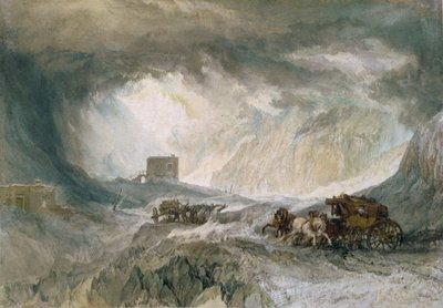 Snøstorm, Mont Cenis, 1820 av Joseph Mallord William Turner