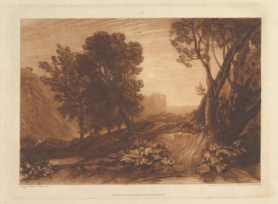 Solitude, eller The Reading Magdalen Liber Studiorum, del XI, plate 53, 12. mai 1814. av Joseph Mallord William Turner