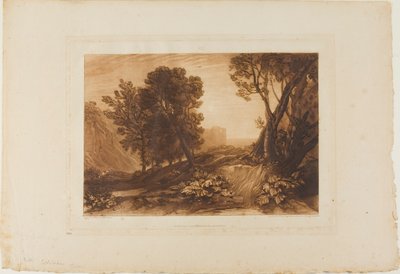 Solitude, plate 53 fra Studieboken av Joseph Mallord William Turner