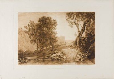 Solitude, plate 53 fra Studieboken av Joseph Mallord William Turner