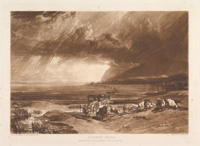 Solway Moss Liber Studiorum, del XI, plate 52, 1. januar 1816. av Joseph Mallord William Turner