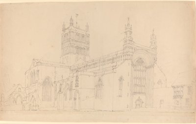 Tewkesbury Abbey av Joseph Mallord William Turner