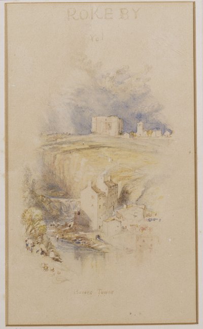 Bowes Tower, ca. 1833 av Joseph Mallord William Turner