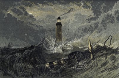 Eddystone fyrtårn av Joseph Mallord William Turner