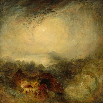 Syndflodens kveld av Joseph Mallord William Turner
