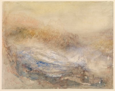 Rhinfallene ved Schaffhausen av Joseph Mallord William Turner
