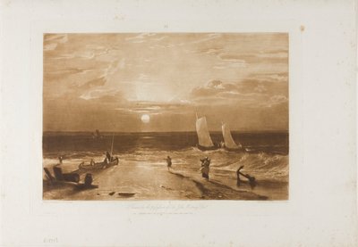 Midmay Sea-Piece, plate 40 fra LIber Studiorum av Joseph Mallord William Turner