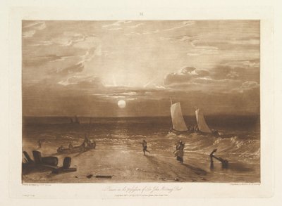 The Mildmay Sea-Piece Liber Studiorum, del VIII, plate 40, 11. februar 1812. av Joseph Mallord William Turner