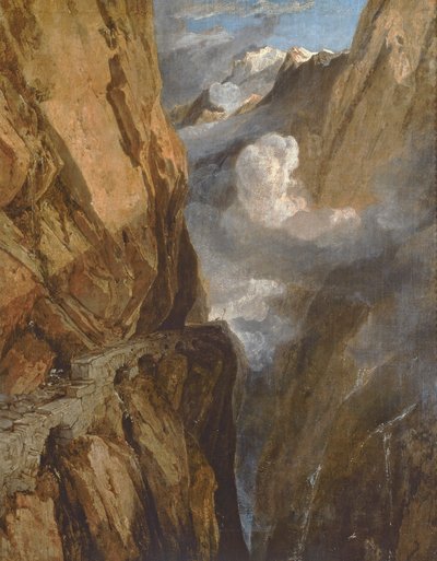 Passet til Saint Gotthard, Sveits, 1803-04 av Joseph Mallord William Turner