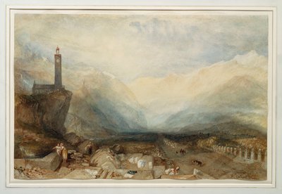 Splugen-passet, ca. 1842-43 av Joseph Mallord William Turner