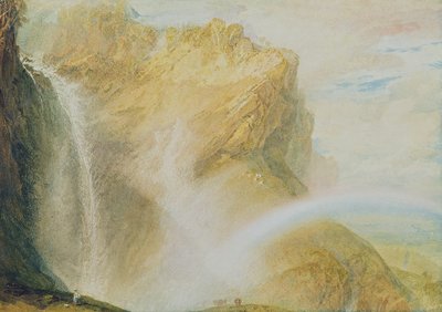Upper Falls of the Reichenbach (akvarell på papir) av Joseph Mallord William Turner