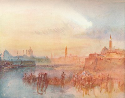 Venezia: The Salute from S. Giorgio Maggiore, 1909 av Joseph Mallord William Turner