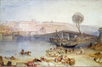 Utsikt over stedet og slottet Saint Germain en Laye. Maleri av Joseph Mallord William Turner (1775-1851) av Joseph Mallord William Turner