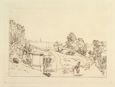 Water Cress Gatherers Liber Studiorum, del XIII, 1819. av Joseph Mallord William Turner