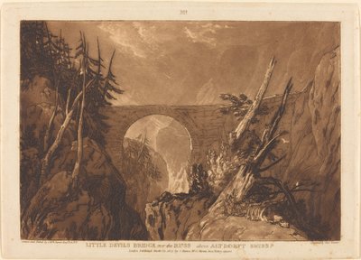 Lille djevelens bro av Joseph Mallord William Turner and Charles Turner