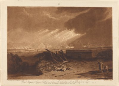 Egypts femte pest av Joseph Mallord William Turner and Charles Turner