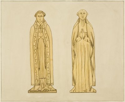 Messing i Temple Church (akvarell på papir) av Joseph Manning