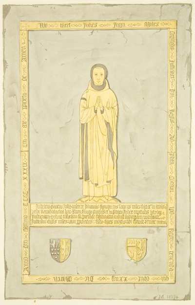 Messing av Sir John Inyn i St Mary Redcliffe (akvarell på papir) av Joseph Manning