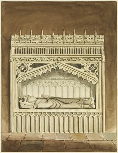Monument til Miles Salley, biskop av Llandaff, nær alteret til St Mark
