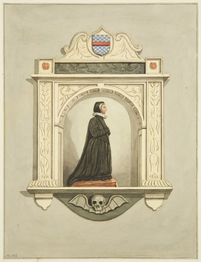 Monument av fru James i St Mark