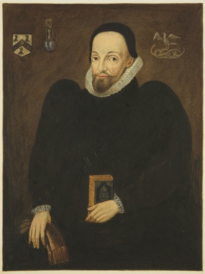 Portrett i Council House of Dr Thomas White (blyant og akvarell på papir) av Joseph Manning