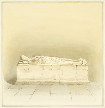 Graven til Robert de Berkeley i St Mary Redcliffe (akvarell på papir) av Joseph Manning