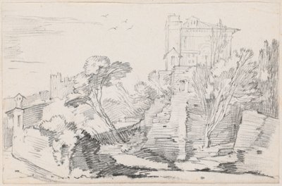 Casino Farnese på Palatinerhøyden, Roma av Joseph Marie Vien