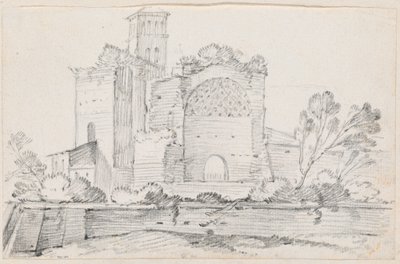 Ruinene av Venus-tempelet og Roma i Forum av Joseph Marie Vien
