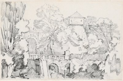 Vannorgelet i hagen til Villa d'Este, Tivoli av Joseph Marie Vien