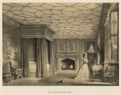 Sengekammer, Knowle, Kent av Joseph Nash