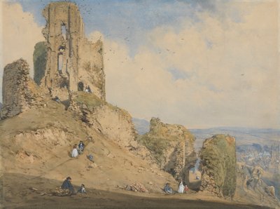 Corfe Castle, Dorset av Joseph Nash