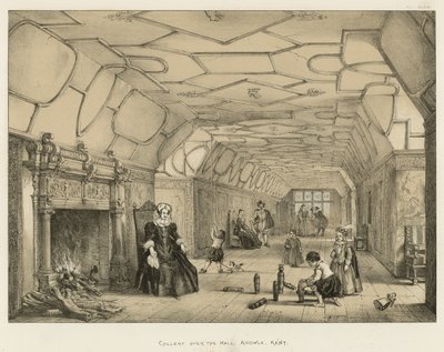 Galleri over hallen, Knowle, Kent av Joseph Nash