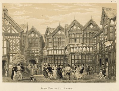 Little Moreton Hall, Cheshire av Joseph Nash