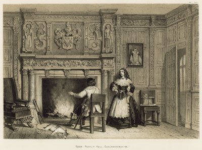 Rom, Postlip Hall, Gloucestershire av Joseph Nash