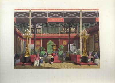 Russisk utstillingsinteriør under den store utstillingen i 1851 av Joseph Nash