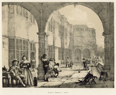 Terrasse, Bramshill, Hants av Joseph Nash