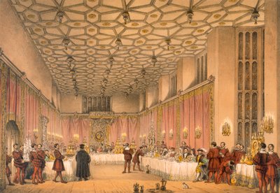 The Chamber, Hampton Court, pub. 1838. av Joseph Nash