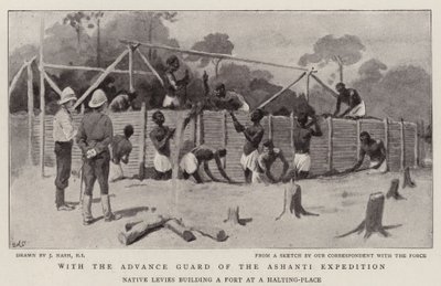 Med Advance Guard of Ashanti-ekspedisjonen av Joseph Nash