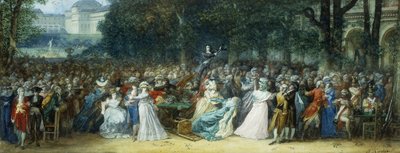 Camille Desmoulins på Palais Royale av Joseph Navlet