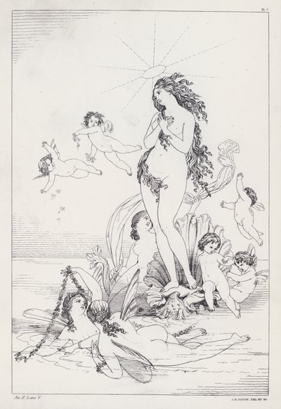Shelley's Prometheus Unbound, Act II, Scene 5 (gravering) av Joseph Noel (after) Paton