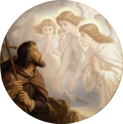 Bly, vennlig lys, midt i det omsluttende mørket, led du meg videre!...og med morgenen smiler de engleansiktene, som jeg har elsket lenge siden og mistet en stund, 1894 av Joseph Noel Paton