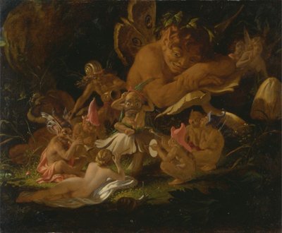 Puck and Fairies, fra "A Midsummer Night's Dream" av Joseph Noel Paton