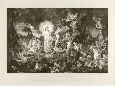 Krangelen - Oberon og Titania (fotogravyr) av Joseph Noel Paton