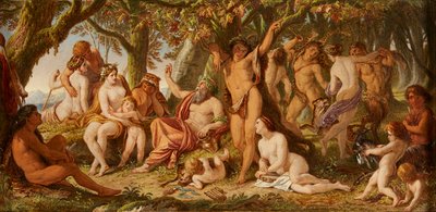 The Song of Silenus (olje på lerret) av Joseph Noel Paton