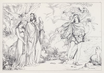 Shakespeares The Tempest, akt I, scene 2 av Joseph Noel after Paton