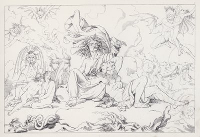 Shakespeares The Tempest, akt I, scene 2 av Joseph Noel after Paton