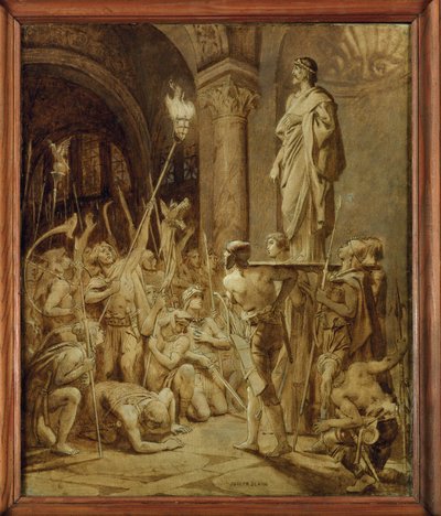 Klodvig, frankernes konge (maleri på lerret) av Joseph Paul Blanc