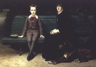 Mme Memssiere og hennes sønn av Joseph Paul Mesle