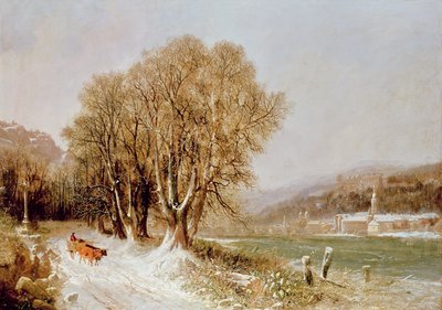 Ved elven Neckar, Heidelberg av Joseph Paul Pettit