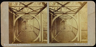Teleskopgalleri, Crystal Palace; Stereoskopisk fotografi av Joseph Paxton